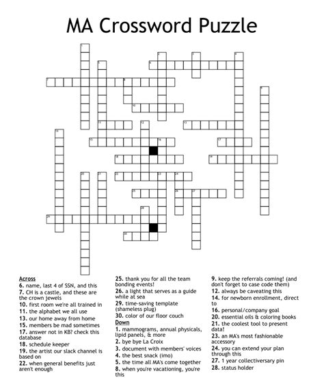 Of course, sometimes theres a crossword clue that totally stumps us, whether its because we are. . Ma for one crossword clue